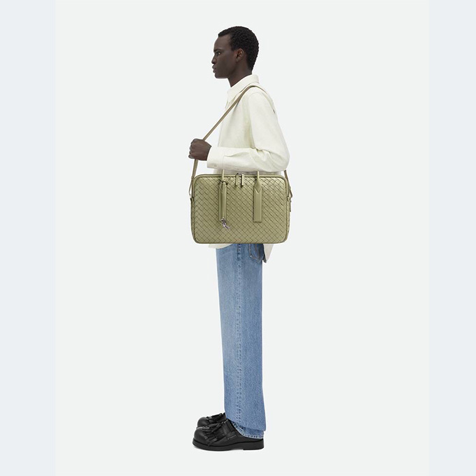 bottega veneta getaway large intrecciato woven briefcase #766361